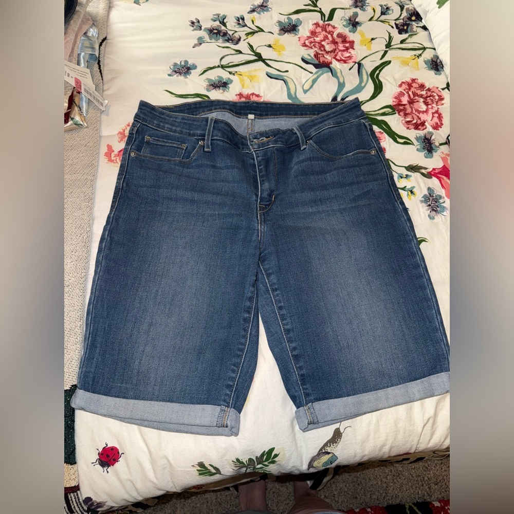 Levi Strauss Blue Denim Shorts